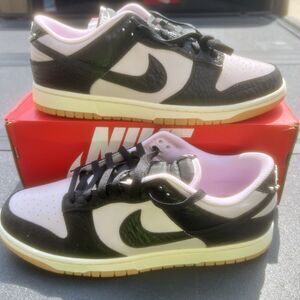 Nike Dunk Low Retro LTD Pink Foam Black Patent HF9191-001 Size 11.5 Men Athletic